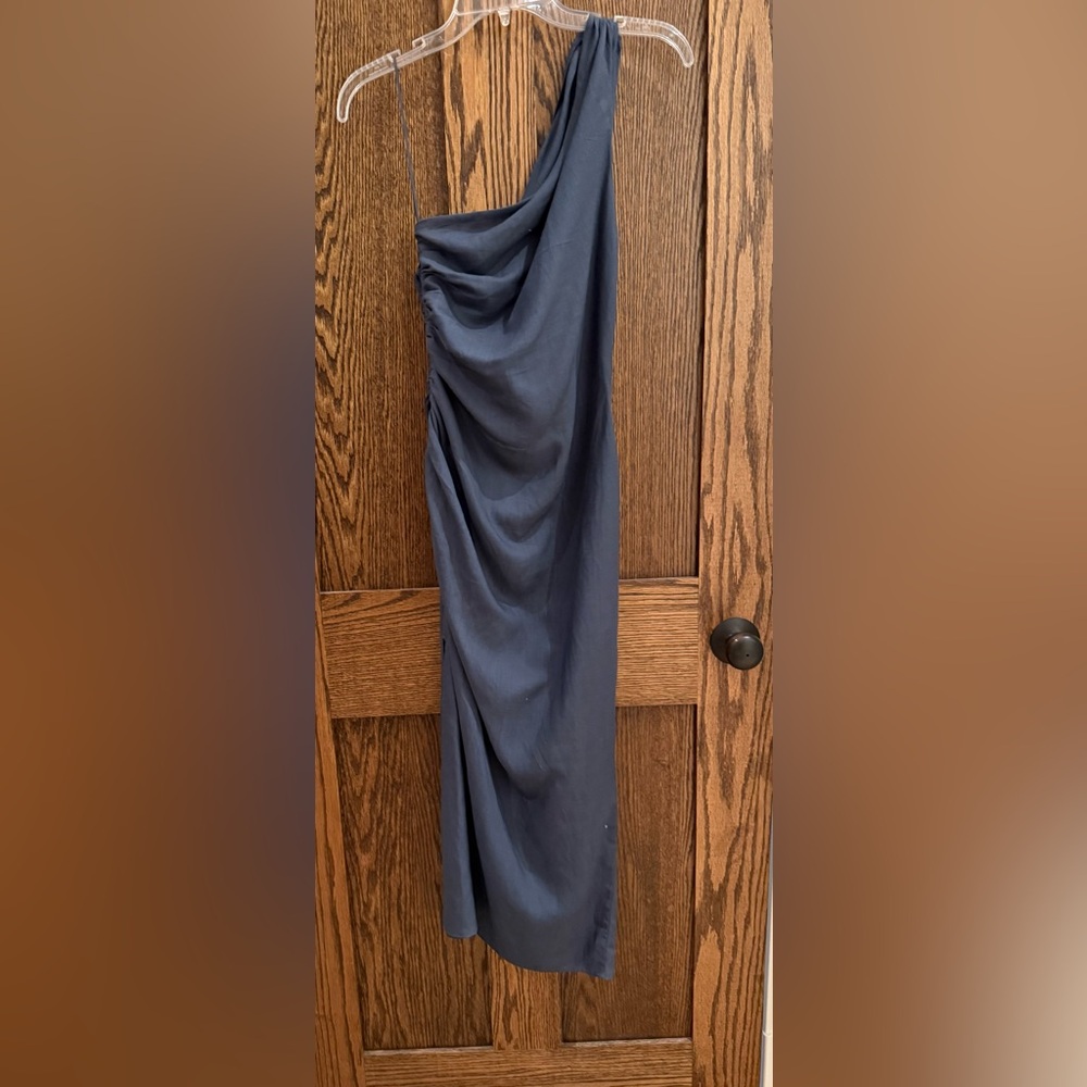 Mango One Shoulder Midi Dress - Ladies Small - NWT - Picture 2 of 4